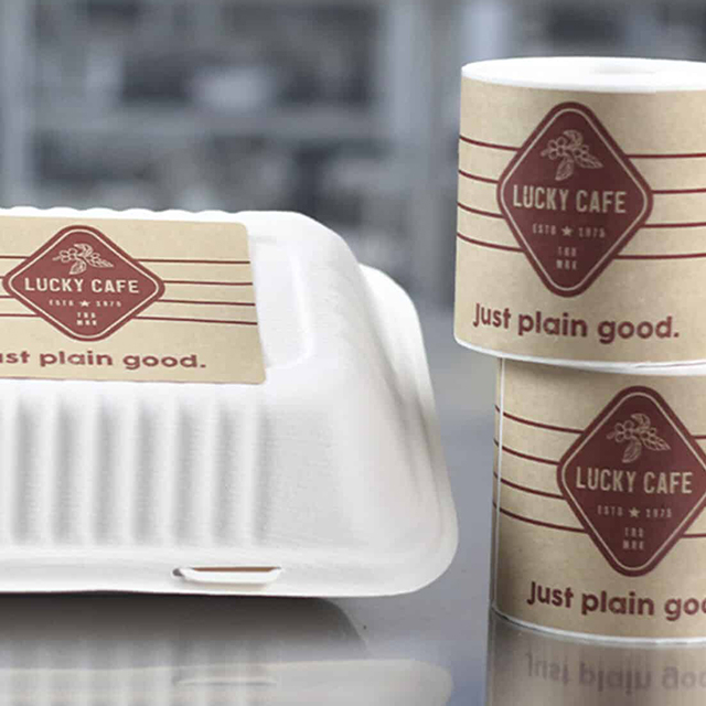 Etiqueta de papel kraft