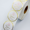 Etiqueta branca brilhante PVC