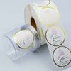Etiqueta branca brilhante PVC